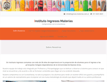 Tablet Screenshot of ingresos-materias.com.ar